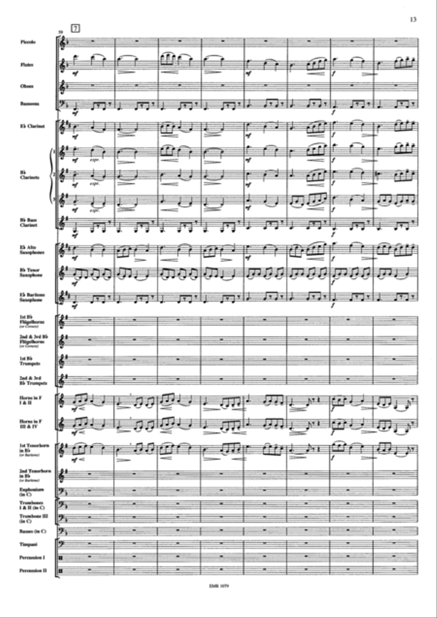 Ballet sans Ballerine Concert Band scores gallery preview page 13