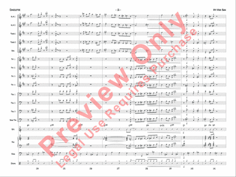My Man Sam 3-Part scores gallery preview page 21
