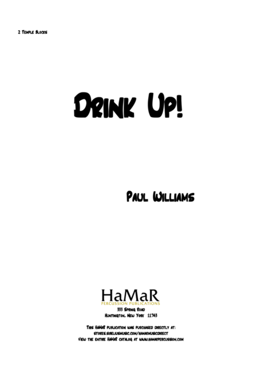 Drink Up Percussion scores gallery preview page 1
