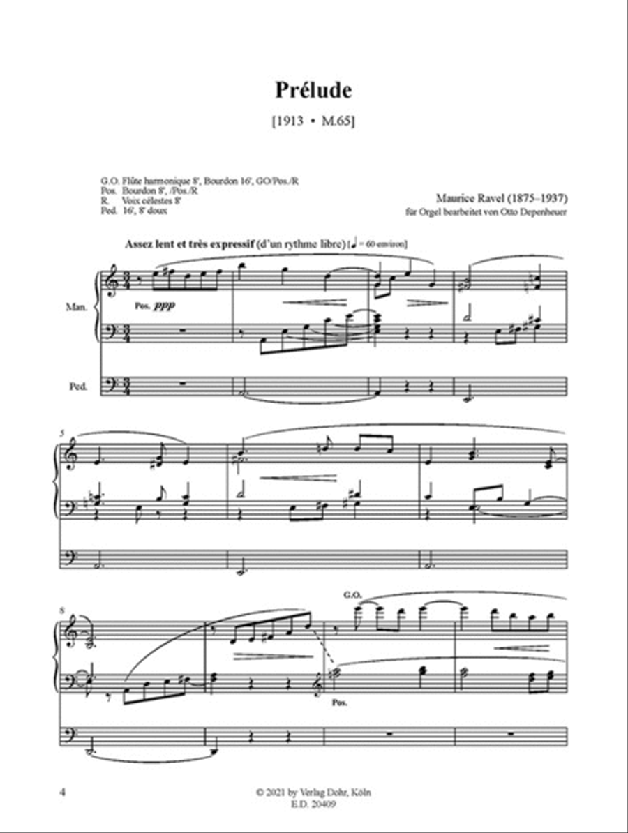 Prélude - Berceuse - Habanera (für Orgel) Organ scores gallery preview page 2