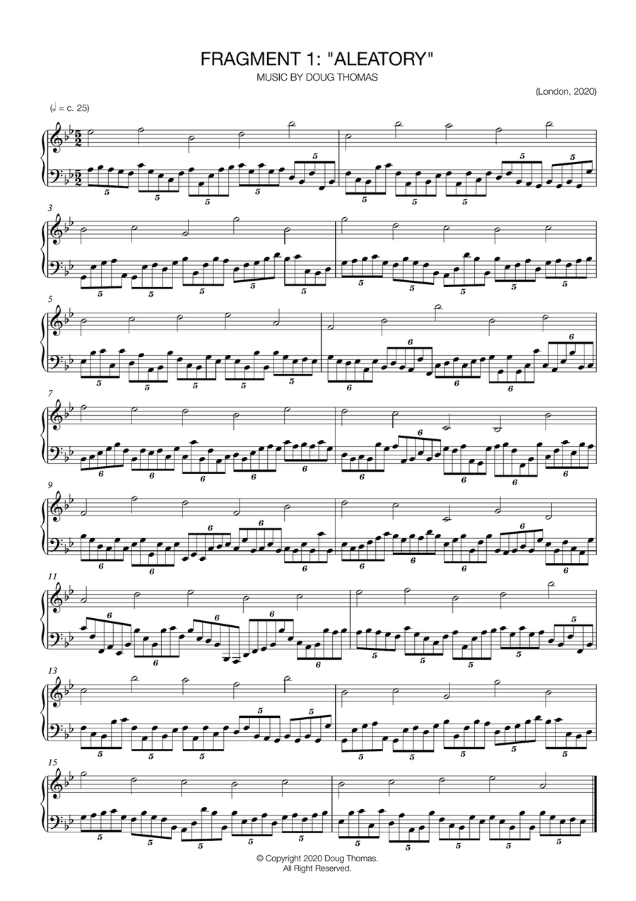 Fragments Piano Solo scores gallery preview page 2