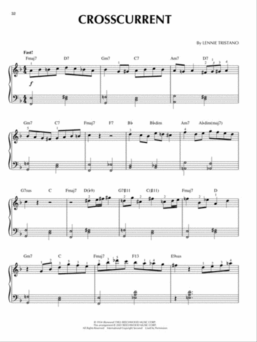 Cool Jazz Piano Solo scores gallery preview page 4