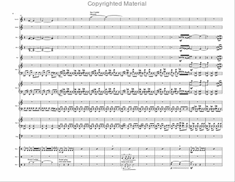 Prelude to Paradise (score & parts) Percussion Ensemble scores gallery preview page 4