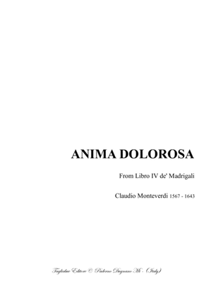 Book cover for ANIMA DOLOROSA - C. Monteverdi -For SSATB Choir