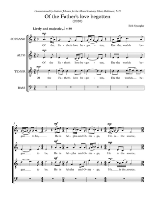 Of the Father's love begotten - SATB choir