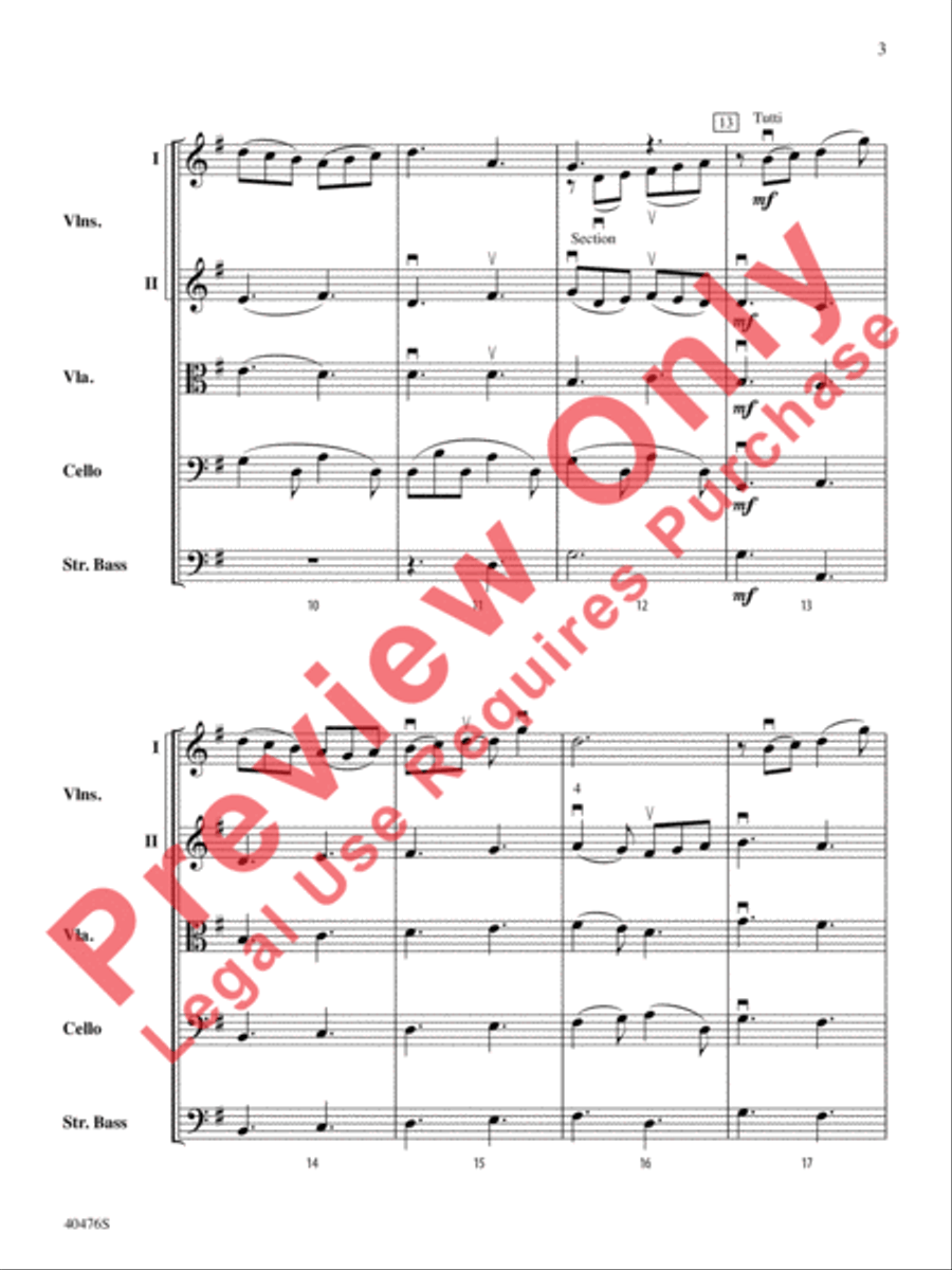 Pastorella String Orchestra scores gallery preview page 4