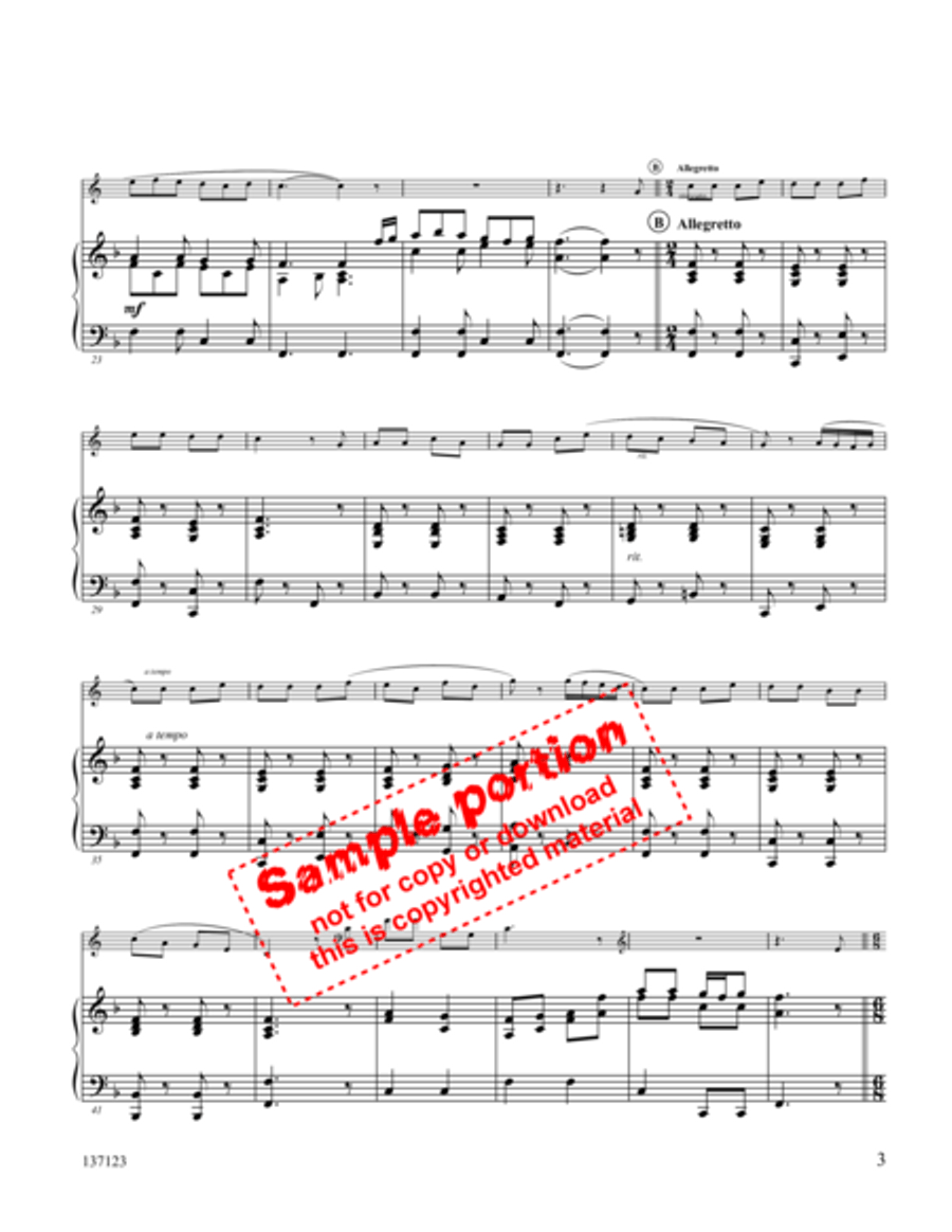 Majestic Sweetness Sits Enthroned Horn Solo scores gallery preview page 3