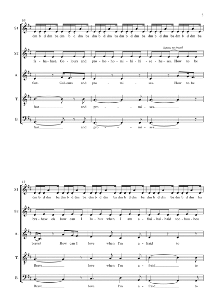 A Thousand Years A Thousand Years 4-Part scores gallery preview page 3