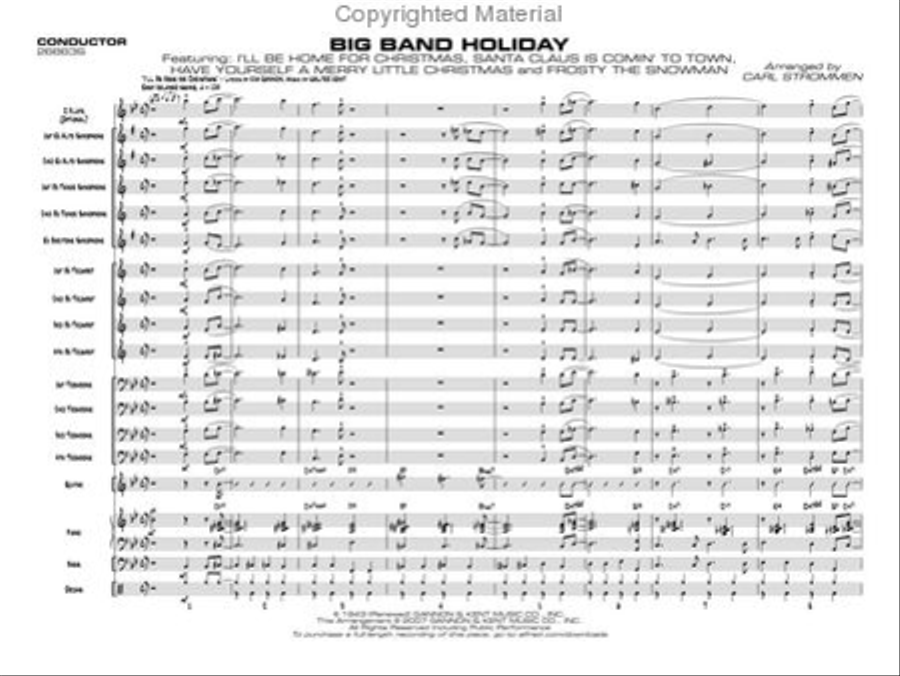 Big Band Holiday Jazz Ensemble scores gallery preview page 2