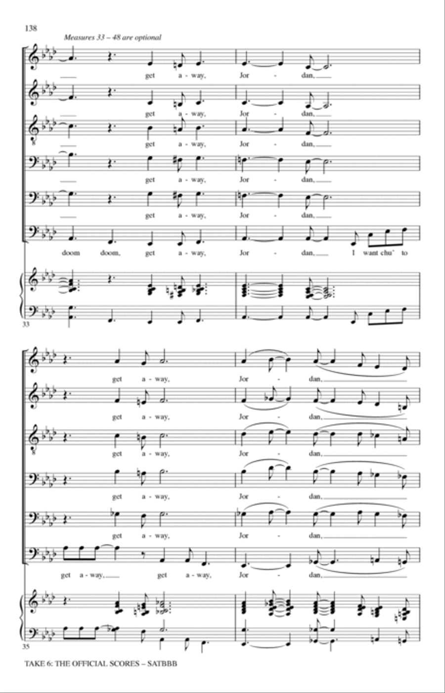 Get Away Jordan A Cappella scores gallery preview page 9