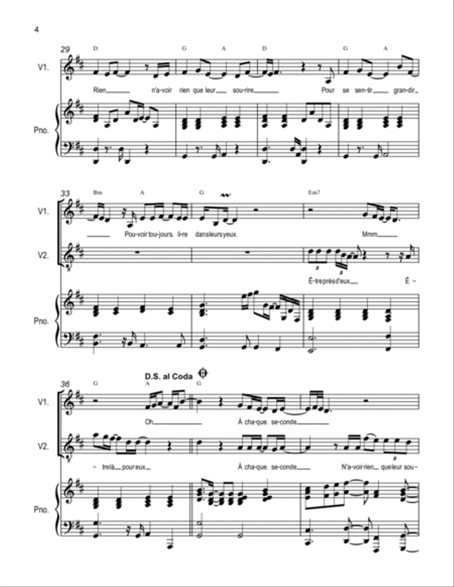 A Ceux Qu'On Aime Voice scores gallery preview page 4