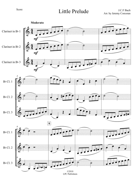 Little Prelude for Three Clarinets image number null