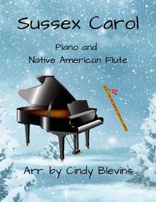 Sussex Carol, for Piano and Native American Flute
