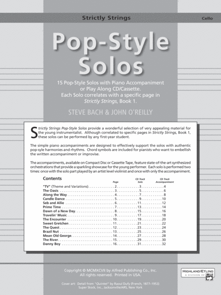 Strictly Strings Pop-Style Solos