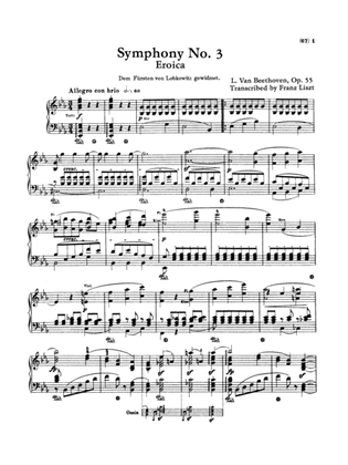 Book cover for Beethoven: Symphonies (Nos. 1-5) (Arr. Franz Liszt)