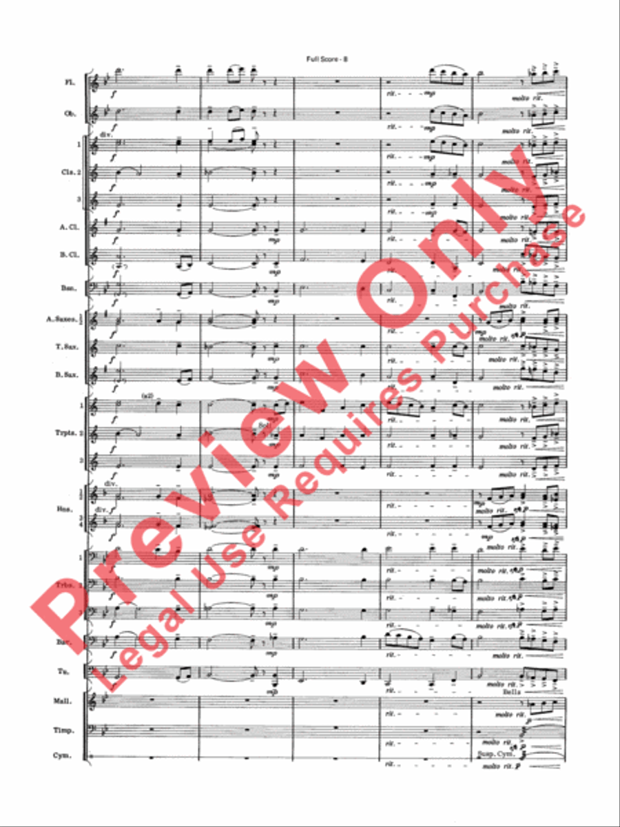 Have Yourself a Merry Little Christmas Concert Band scores gallery preview page 10