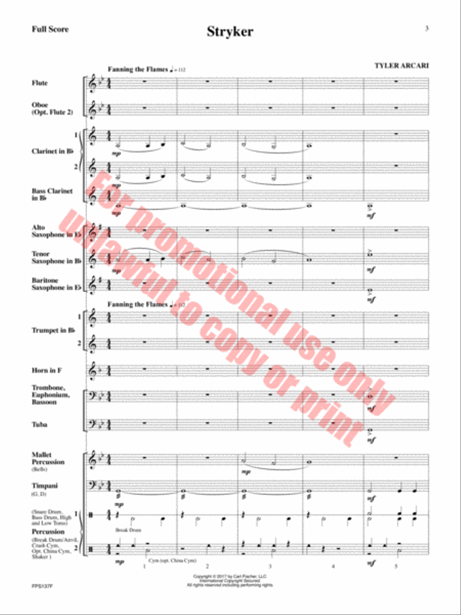 Stryker Concert Band scores gallery preview page 4