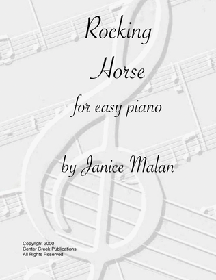 Book cover for Rocking Horse for easy piano solo