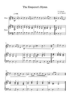 The Emperor's Hymn, Franz Joseph Haydn, For Flute & Piano