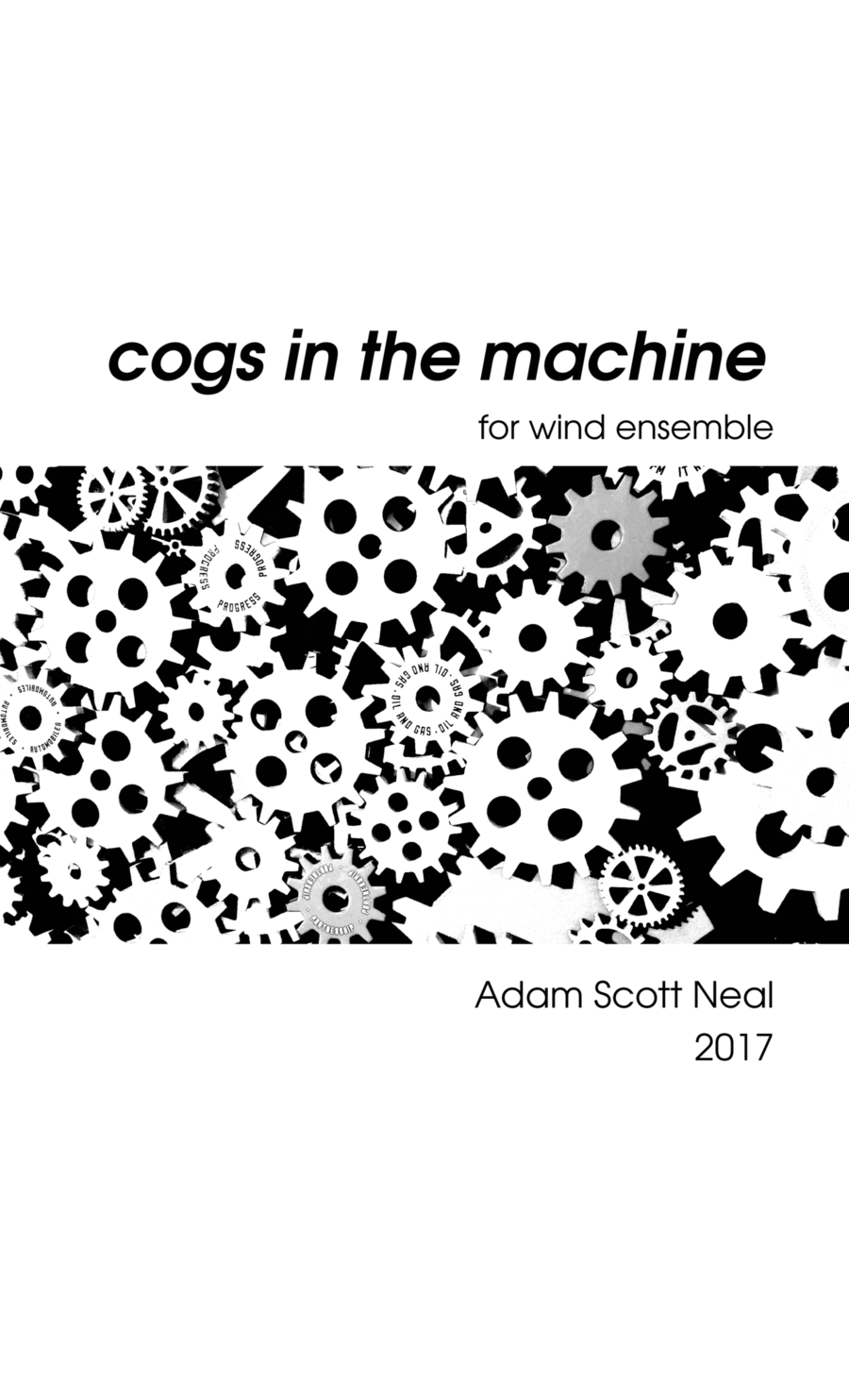 cogs in the machine Concert Band scores gallery preview page 1