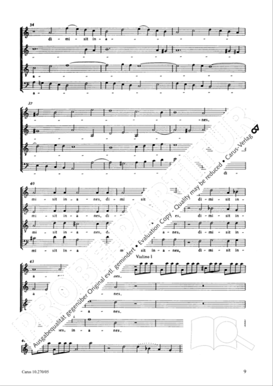 Magnificat in B flat major 4-Part scores gallery preview page 10