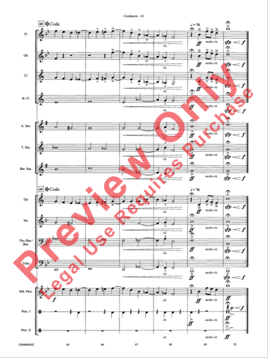 Rhapsody in Blue Rhapsody in Blue Concert Band scores gallery preview page 16