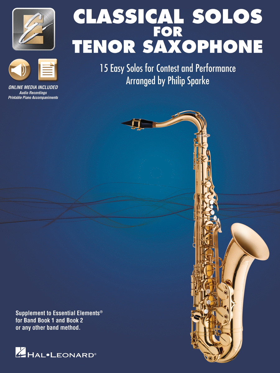 Classical Solos for Tenor Sax Concert Band Methods scores gallery preview page 1