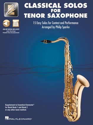 Book cover for Classical Solos for Tenor Sax