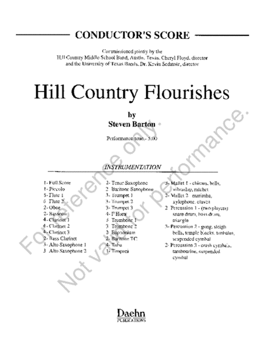 Hill Country Flourishes image number null