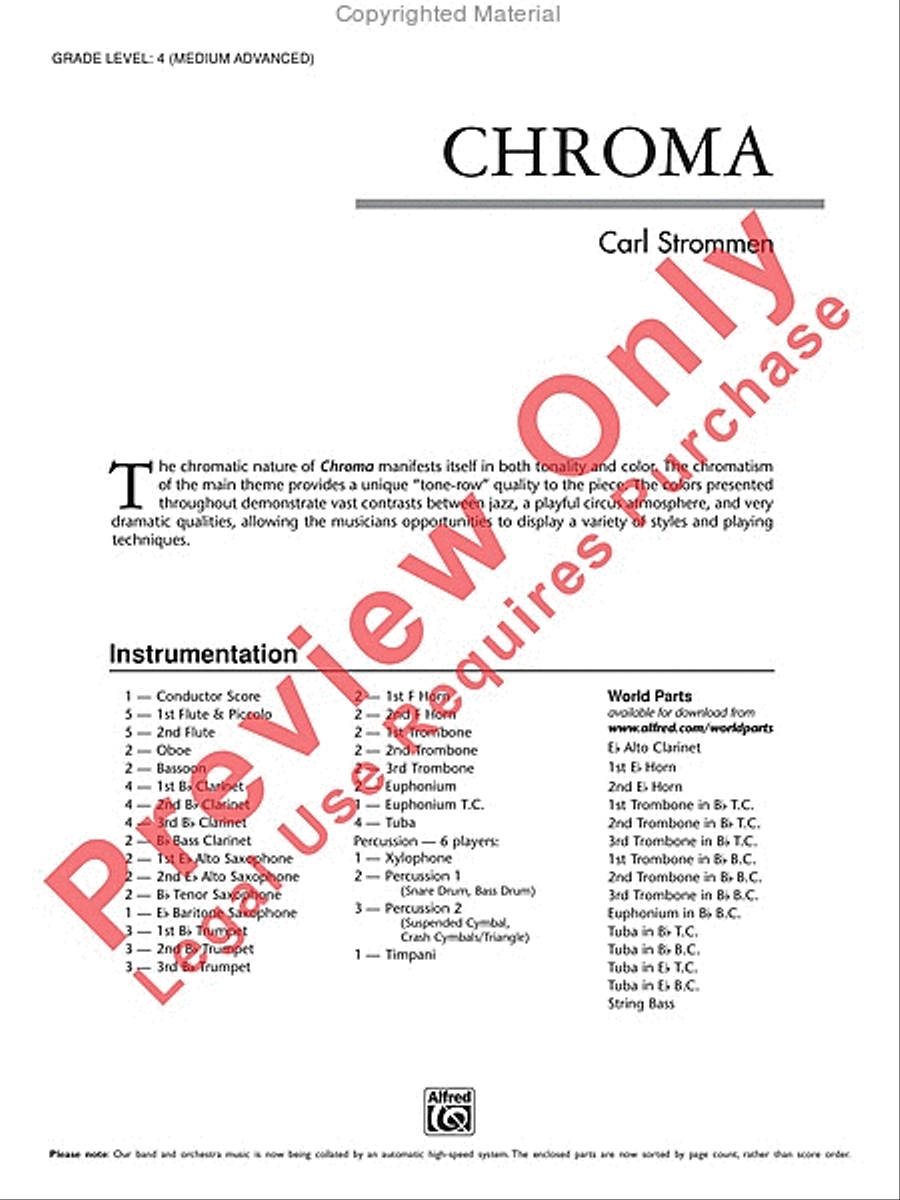 Chroma Concert Band scores gallery preview page 2