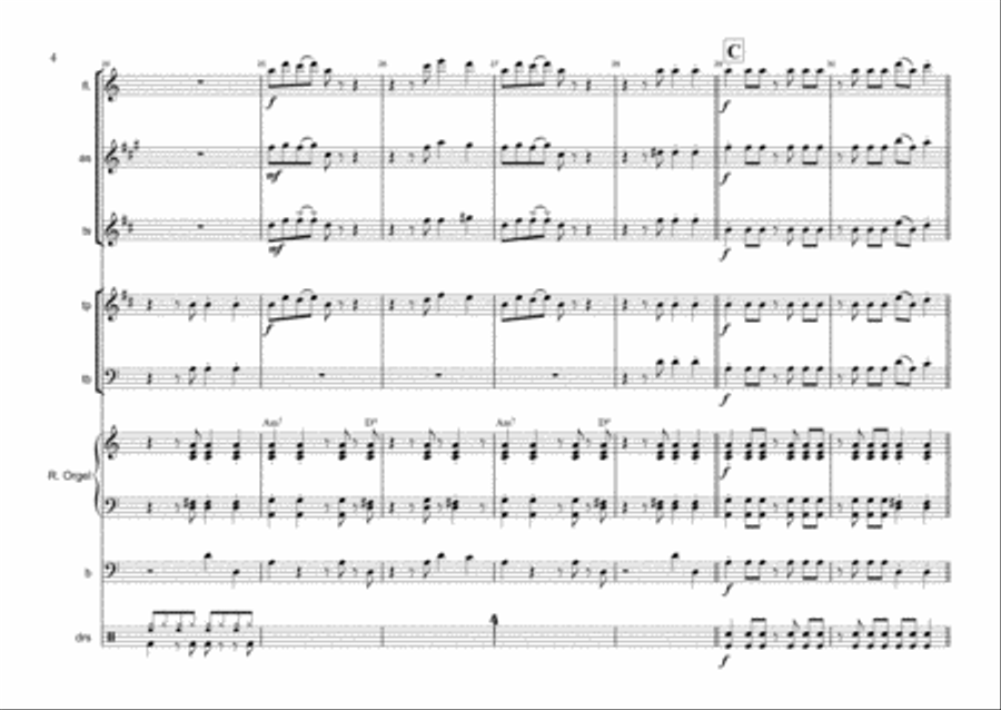 Oye Como Va Jazz Ensemble scores gallery preview page 6