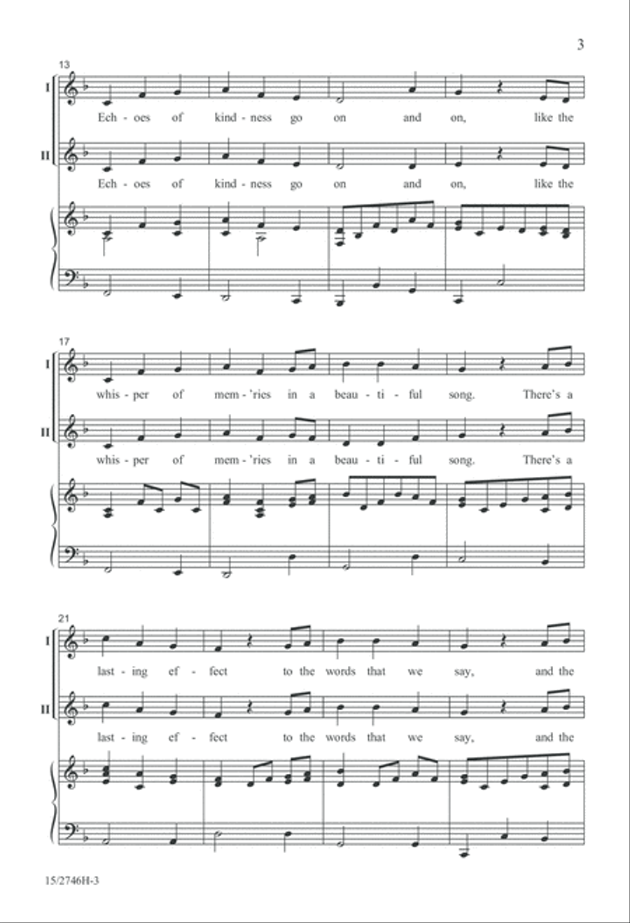 Echoes of Kindness Echoes of Kindness 2-Part scores gallery preview page 3