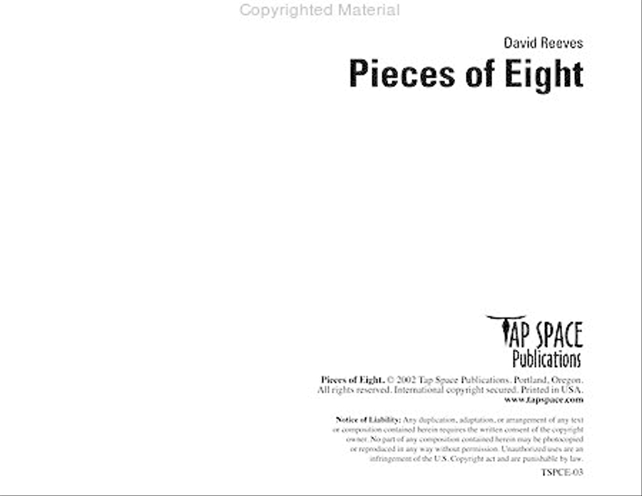 Pieces of Eight Percussion Ensemble scores gallery preview page 2