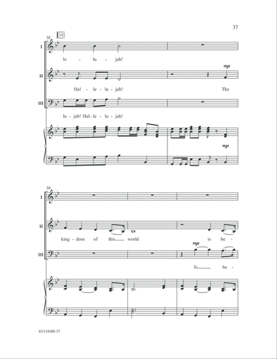 Messiah Messiah 3-Part scores gallery preview page 37