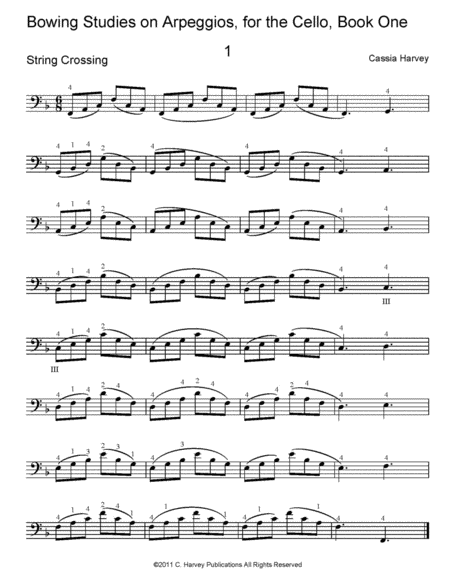 Bowing Studies on Arpeggios, Book One