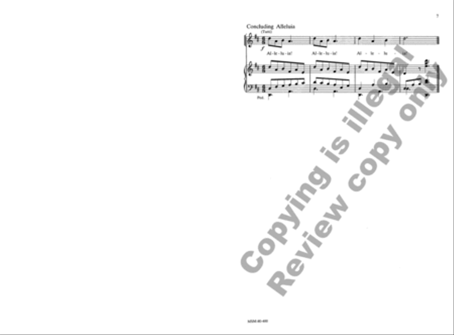 Verses for the Sundays of Easter Unison Choir scores gallery preview page 6