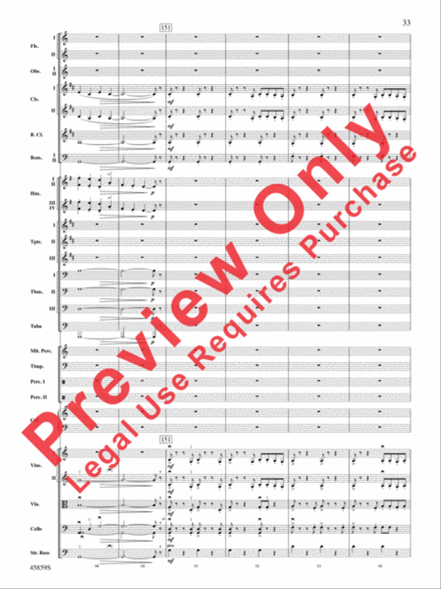 Fantastic Beasts and Where to Find Them Full Orchestra scores gallery preview page 33