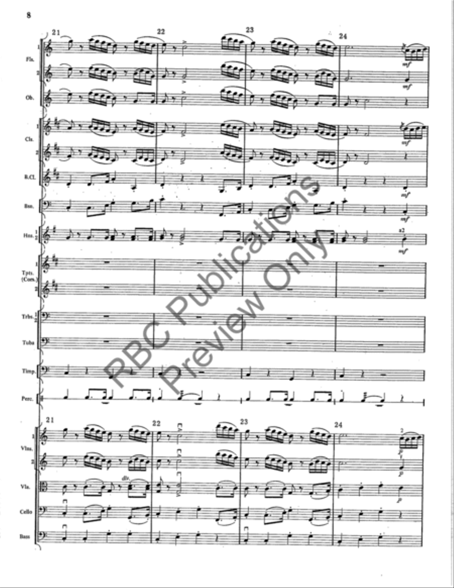 Concert March Full Orchestra scores gallery preview page 9
