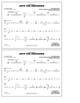 Into the Unknown (from Disney's Frozen 2) (arr. Paul Murtha) - Aux Percussion