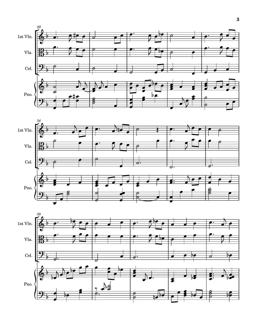 I Need Thee Every Hour String Trio scores gallery preview page 3