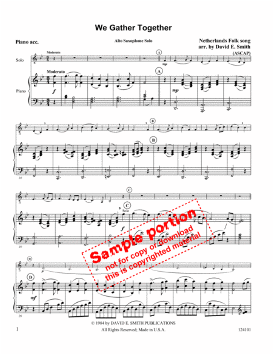 We Gather Together We Gather Together Flute scores gallery preview page 2