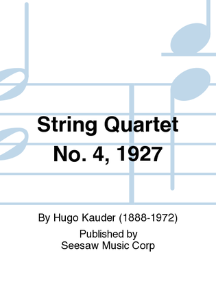 String Quartet No. 4, 1927