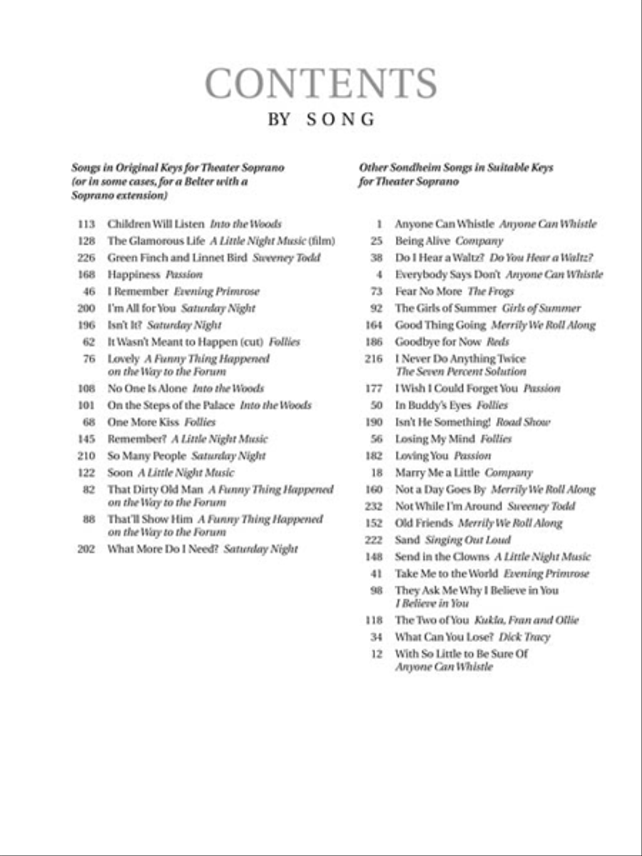 Sondheim for Singers Sondheim for Singers Voice scores gallery preview page 3