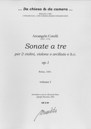Sonate a tre op.1 (Roma, 1681)