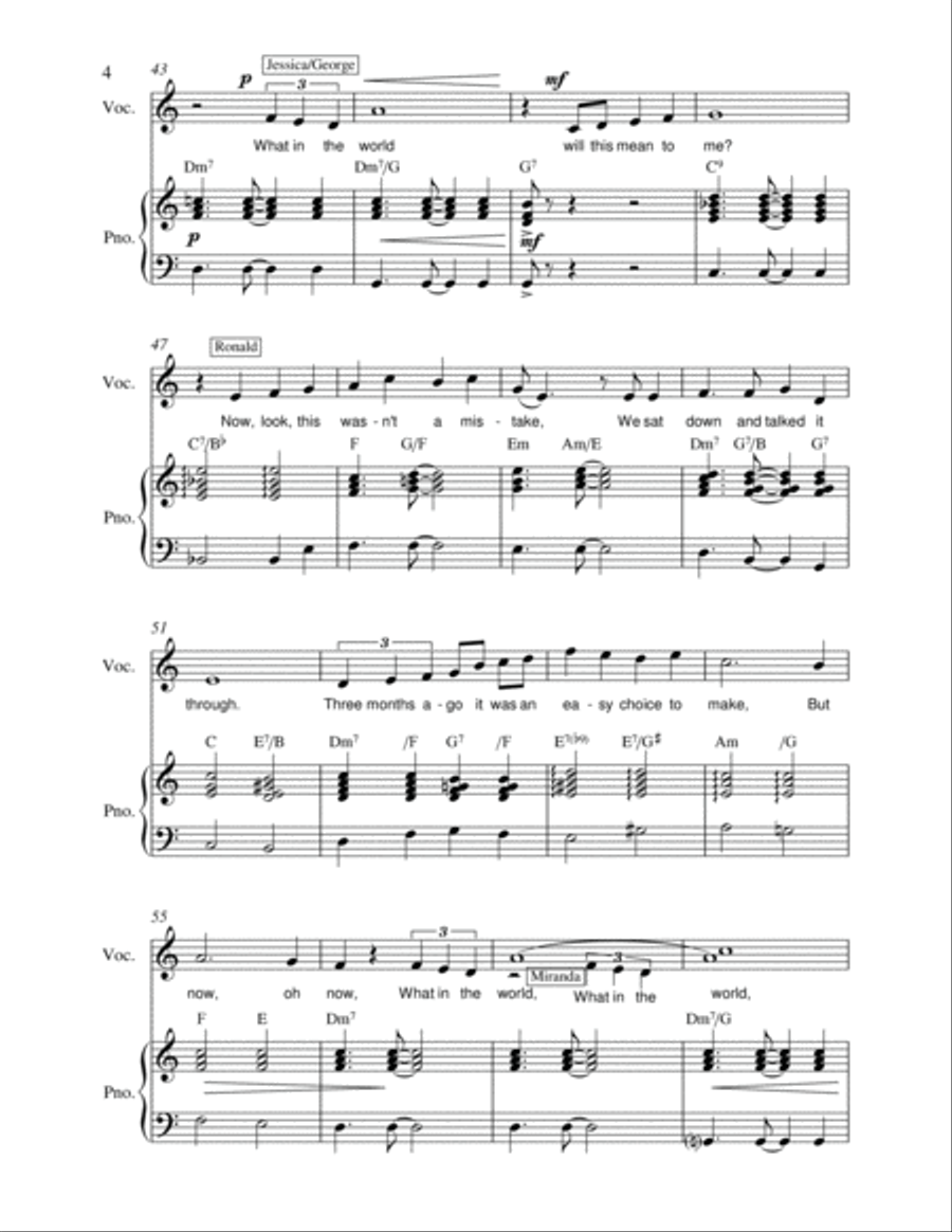 What Goes Around - vocal score Vocal Duet scores gallery preview page 6