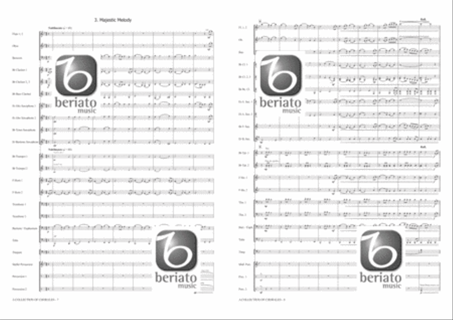 A Collection of Chorales Concert Band scores gallery preview page 5