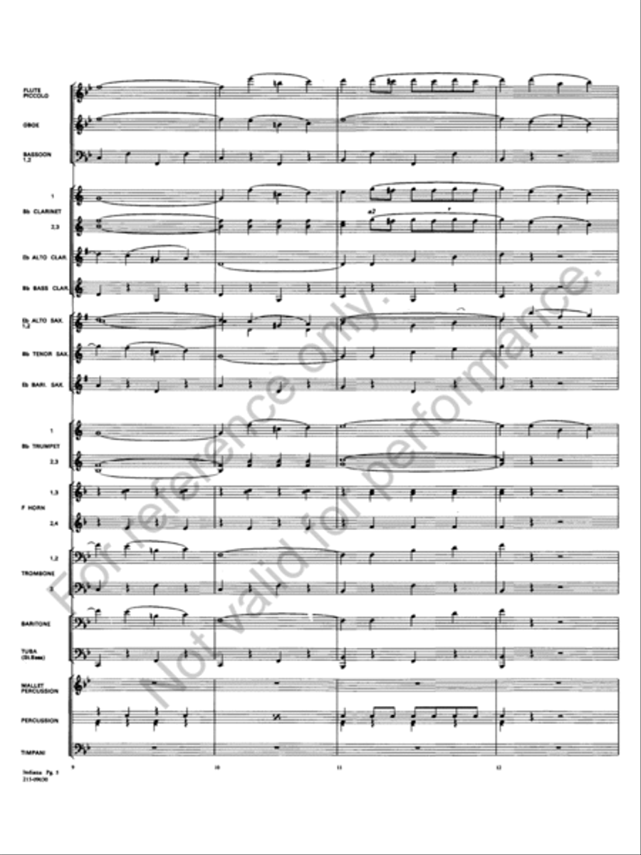 Indiana State Band Concert Band scores gallery preview page 6