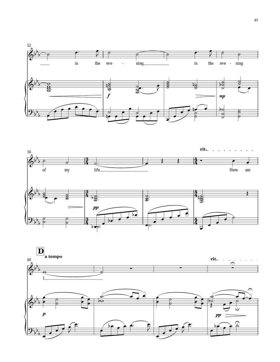 Evening Song Evening Song Voice scores gallery preview page 5