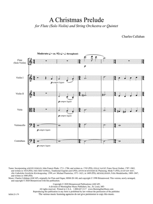 A Christmas Prelude (Additional Full Score)