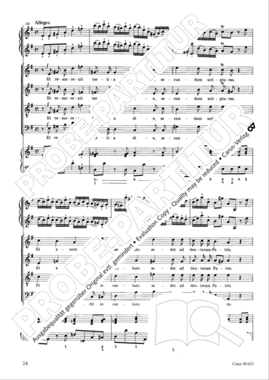 Missa brevis in G major Missa brevis in G major 4-Part scores gallery preview page 25